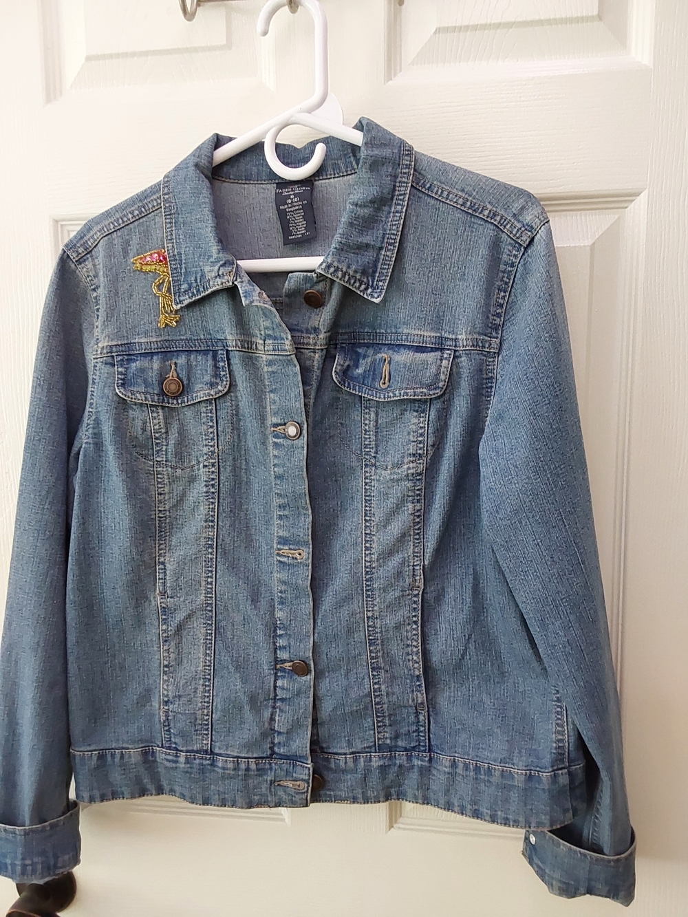 Light Wash Denim Jacket - Blue - Unbranded